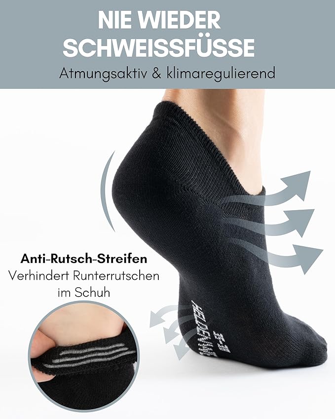 Chaussettes Heroism Footbed - 10 paires - 35-38 - Noir