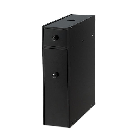 Coast Meuble de salle de bain compact - Multifonctionnel - 48 x 16 x 58 cm - MDF - Noir