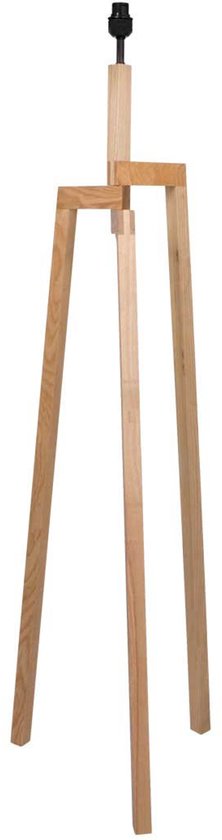 Lampadaire Sabi 3408BE - Lampe en bois sans abat-jour avec douille E27, hauteur 144 cm, réglable en hauteur - Mexlite