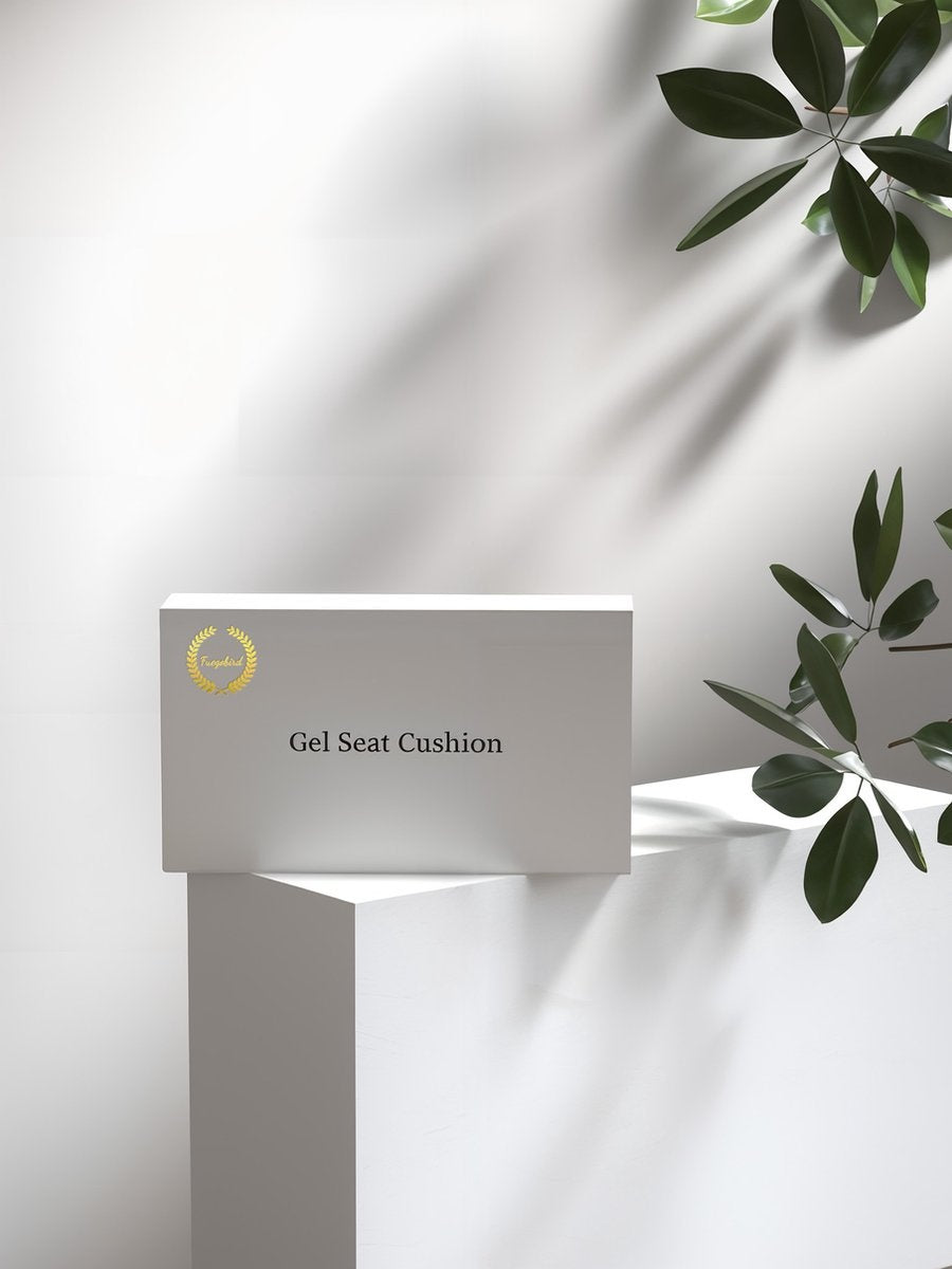 Fuegobird Gel Pillow - Coussin ergonomique - Coussin de siège orthopédique - Structure alvéolaire double couche - Avec housse de coussin - Bleu