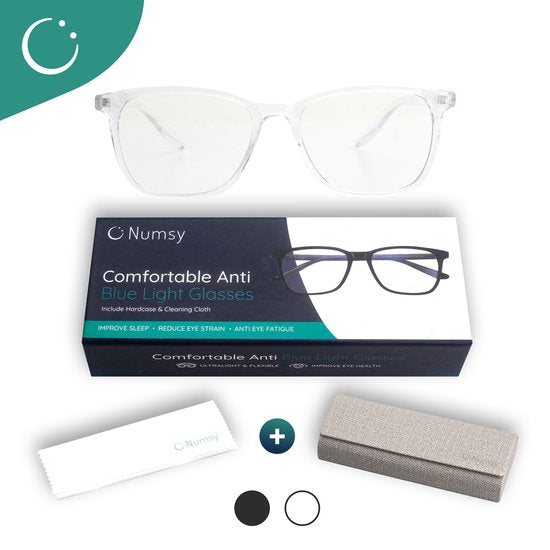 Lunettes de protection contre la lumière bleue - Lunettes d'ordinateur sans force - Lunettes d'affichage