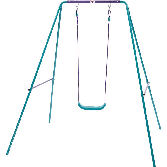 Ensemble de balançoire Plum Single - Métal - Réglable - Extérieur - Turquoise