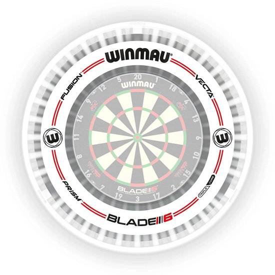 Ensemble Winmau Plasma Ice Light Pro-Line Surround, blanc