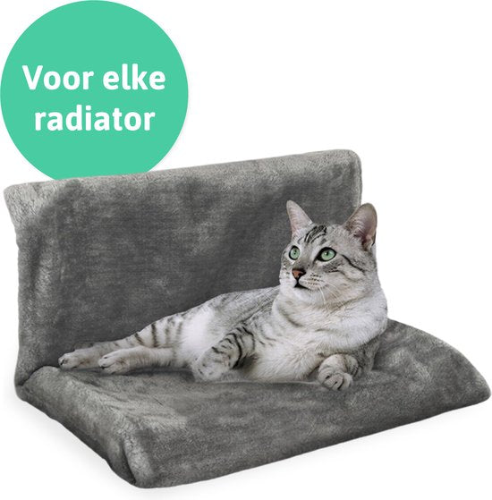 LBB Hamac pour Radiateur - Panier et couchage - chat - Hamac pour Radiateur - Gris
