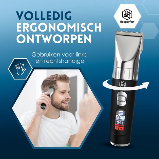 Beeperfect® Clippers Men - Tondeuses à cheveux - Tondeuses à cheveux pour hommes - Tondeuse pour tête et barbe - Tondeuses à cheveux - Tondeuse