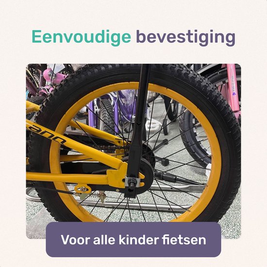 Barre de poussée pour vélo d'enfant - Universelle - Noire - Guidon de vélo - Convient pour vélo d'équilibre, tricycle et vélo d'enfant
