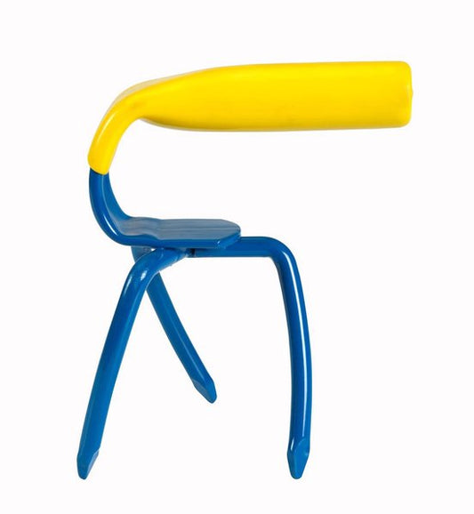 Garden Claw Mini MC220-1 - Fourche à pelle - Ameublir le sol, Désherber, Aérer le sol, Cultiver - Bleu/Jaune