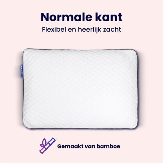 Oreiller en mousse à mémoire de forme Soulsnooze® Dawn - 100 nuits de sommeil d'essai - Design personnalisable - Oreiller contre les douleurs cervicales - Convient aux dormeurs sur le dos, sur le côté et sur le ventre - Mousse à mémoire de forme déchiquet