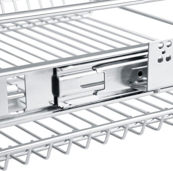 Tectake - Étagère de cuisine télescopique extensible - pour armoire de cuisine, entre autres - largeur 60 cm - 402017