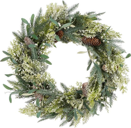 Couronne de Noël Vamor House of Seasons, Ø50 cm, Vert