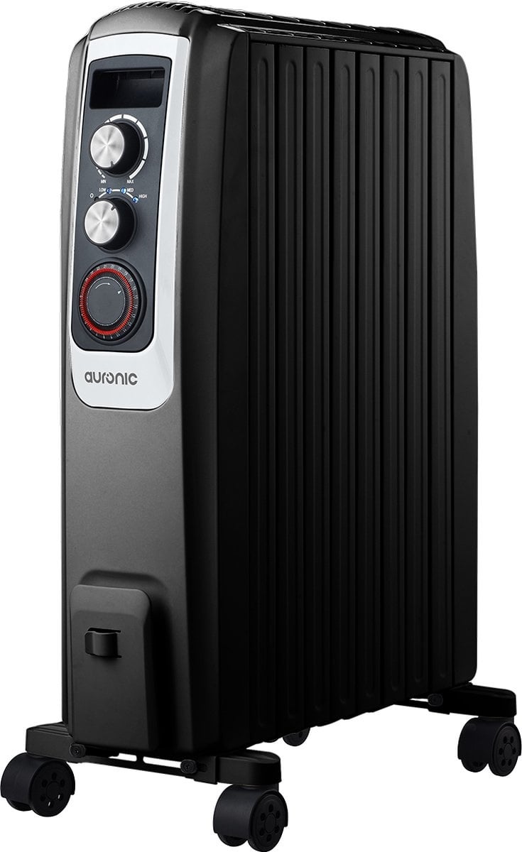 Radiateur à huile - Auronic - 3 niveaux - 2000W - Noir