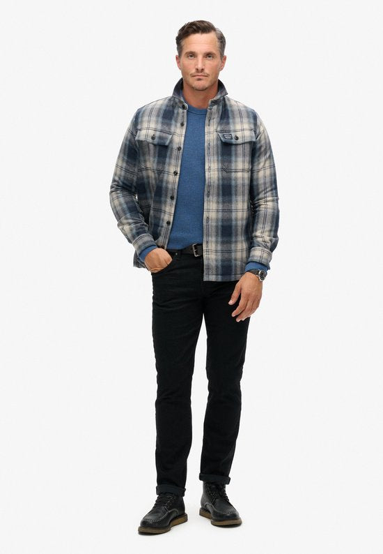Superdry - Miller Jack Laine Bleu - Homme - Taille XL - Coupe moderne