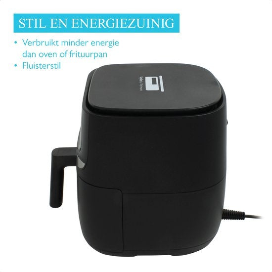 Wartmann WM 2203AF, Ceramic Airfryer / friteuse à air chaud, 5,7 litres, fonction balance, sans PFAS, noir