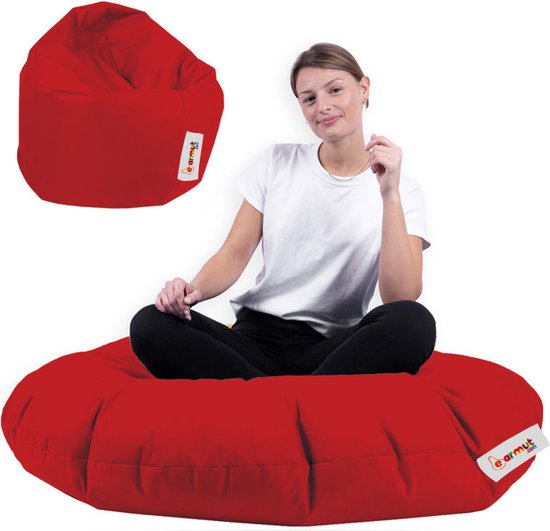 Asir - Coussin de jardin - Rouge - 100 x 20 x 100