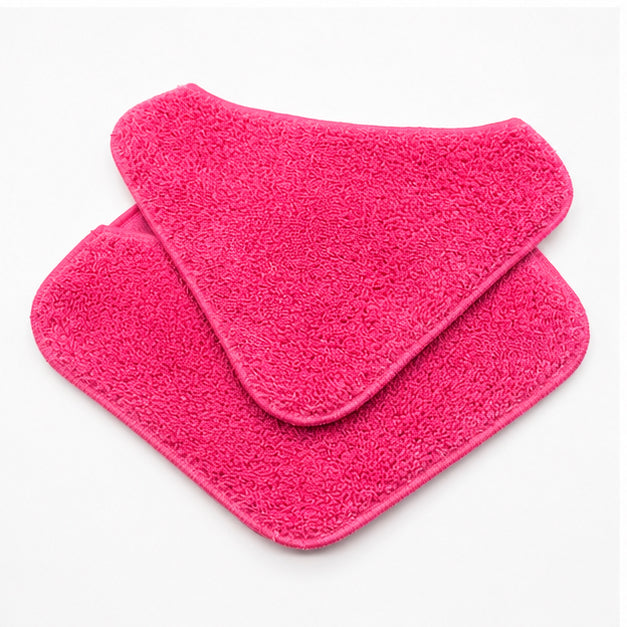 Techweise Set de 2 serpillières - pour le nettoyeur vapeur TS2 édition limitée rose - lavable à 60°C