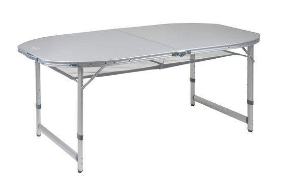 Bo-Camp - Table - Premium - Ovale - Modèle « valise » - 120 x 80 cm