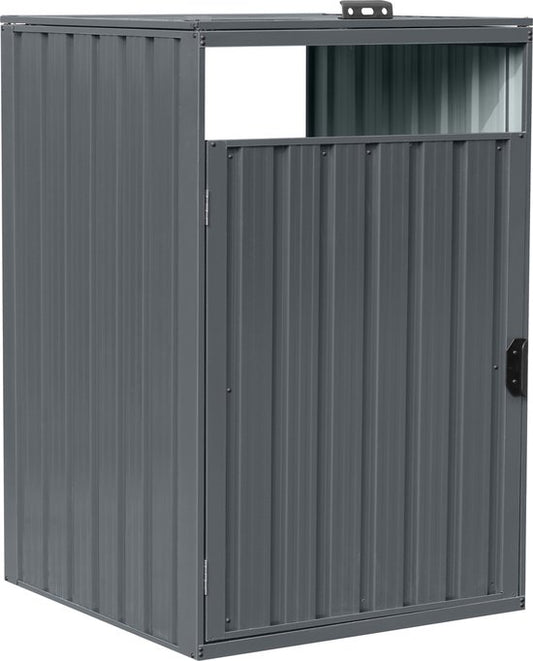 AXI Owen - Abri métallique pour conteneur, couleur anthracite - Abri pour 1 conteneur à déchets – Capacité max. 240 L – Bonne ventilation