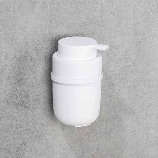 Distributeur de savon mural autocollant Wenko - Noir - 250 ml