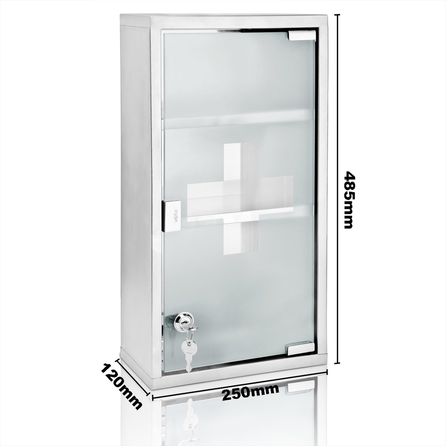 Armoire à pharmacie - DBA - Avec serrure - 48,5cm x 25cm x 12cm