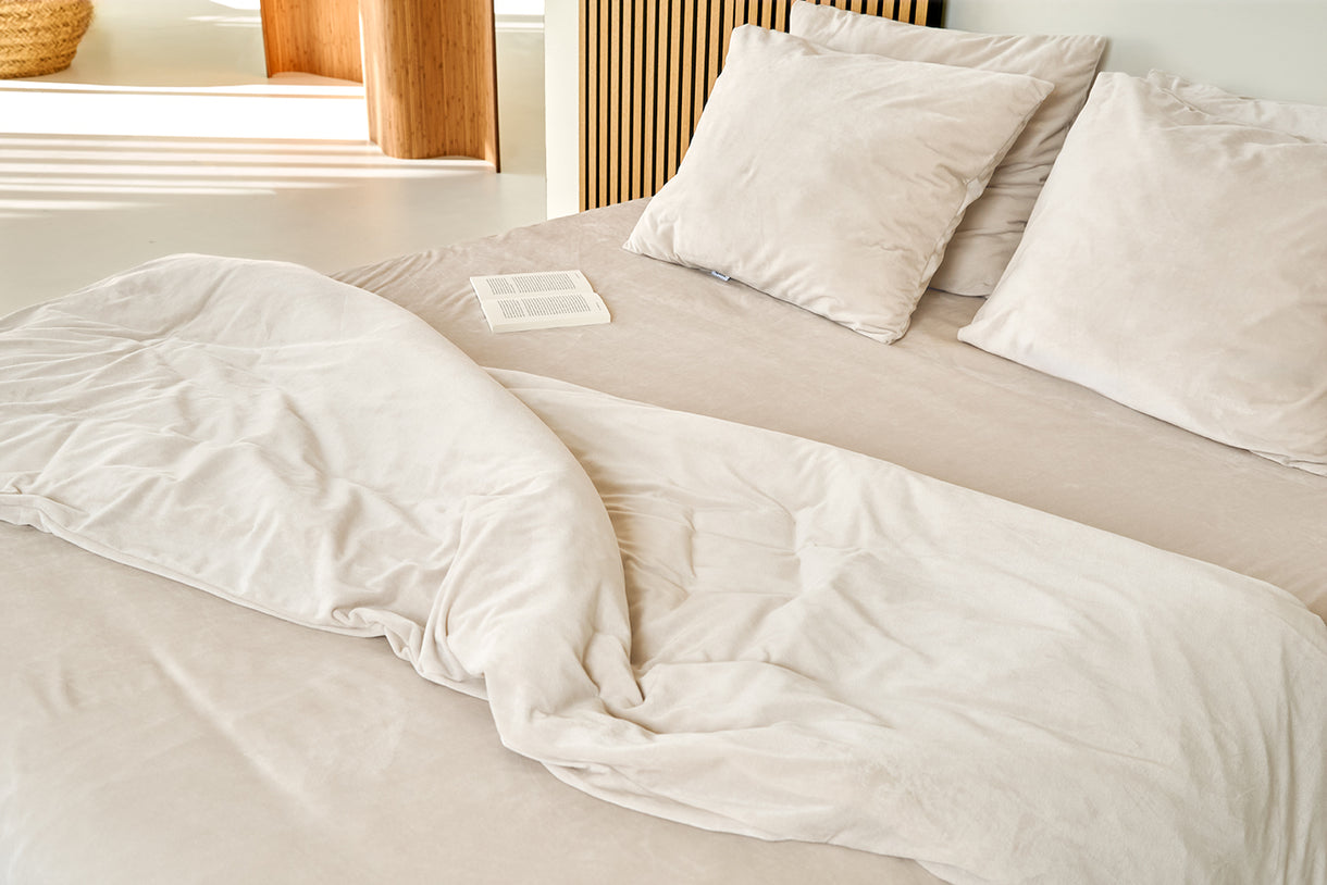 SJUMO Silky Smooth - Natural Dune - Enveloppe de couette - 220 x 200cm