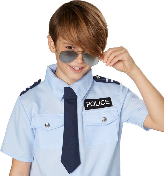 dressforfun - Costume de policier pour garçon 164 (13-14 ans) - déguisements, costumes d'Halloween, déguisements de fête, tenues de carnaval, tenues de fête - 301496