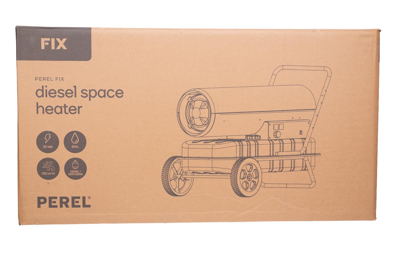 Canon à air chaud Perel au diesel - 30 kW - Convient pour 420 m²