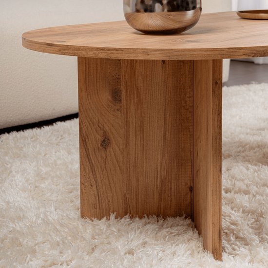 Table basse en bois « Sand » - 60 x 119 x 40 cm - Pin de l'Atlantique