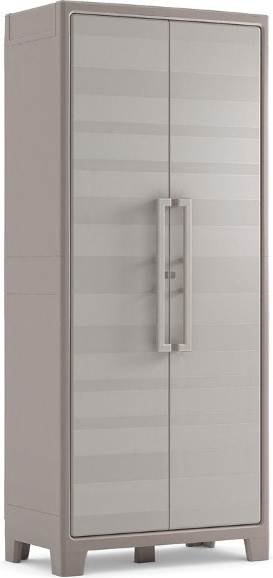 Keter Gulliver Tall Cabinet - 8 demi-étagères - 80x44x182cm - Sand/Beige