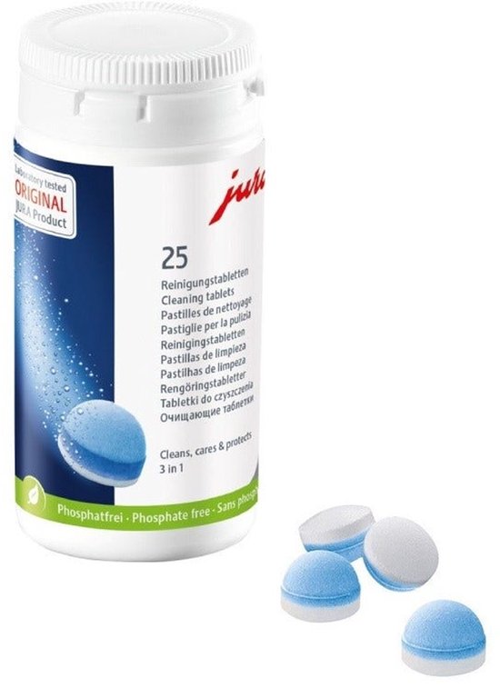 Pastilles de nettoyage JURA 3-Fasen - 25 pièces - Nettoyant pour machine à café