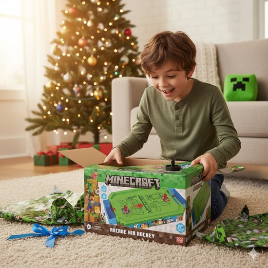 A Ambassador® Minecraft Arcade Air Hockey - Air hockey - Table top - Jeu de société - The Big Toy Book 2025