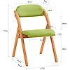 SoKoop Folding Chair Wooden Padded Foldable Kitchen Dining Chair Desk Chair Office Chair