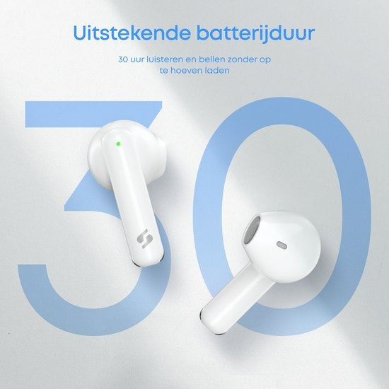 SoundFront Go Wireless Earbuds - Ecouteurs Bluetooth - Earpods - Blancs