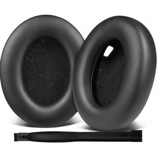 Lot de coussinets pour casque Sony – Coussinets WH-1000XM4 – WH-1000XM4 - Simili-cuir avec mousse à mémoire de forme
