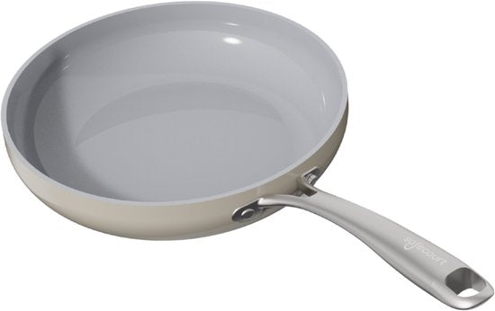 Safecourt Kitchen Poêle à frire en céramique - Ø 24 Poêle - Induction, électrique, céramique et gaz - Sans PFAS ni PTFE