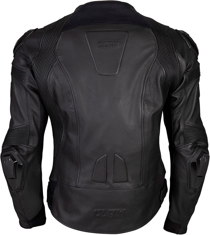 CLAW Kenzo Sport Combi Motor Jacket Homme Cuir - Noir - Taille L