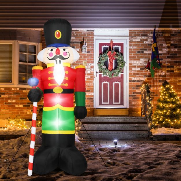 Coast Inflatable Christmas Nutcracker - 3 Led Lights - Incl. Fan - 2.4M