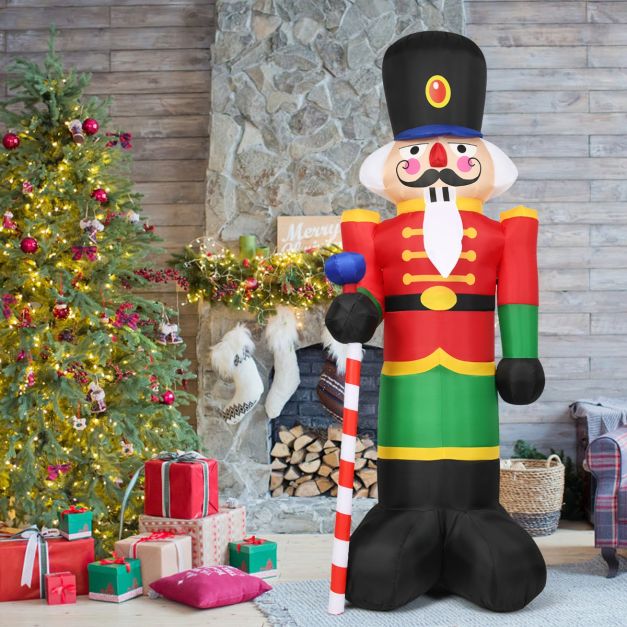 Coast Inflatable Christmas Nutcracker - 3 Led Lights - Incl. Fan - 2.4M