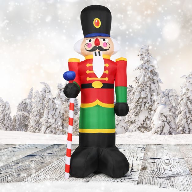 Coast Inflatable Christmas Nutcracker - 3 Led Lights - Incl. Fan - 2.4M