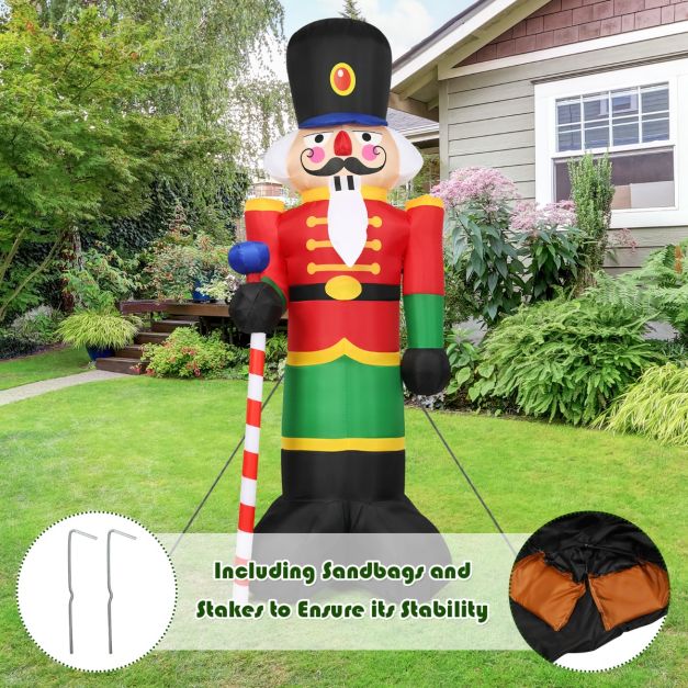 Coast Inflatable Christmas Nutcracker - 3 Led Lights - Incl. Fan - 2.4M