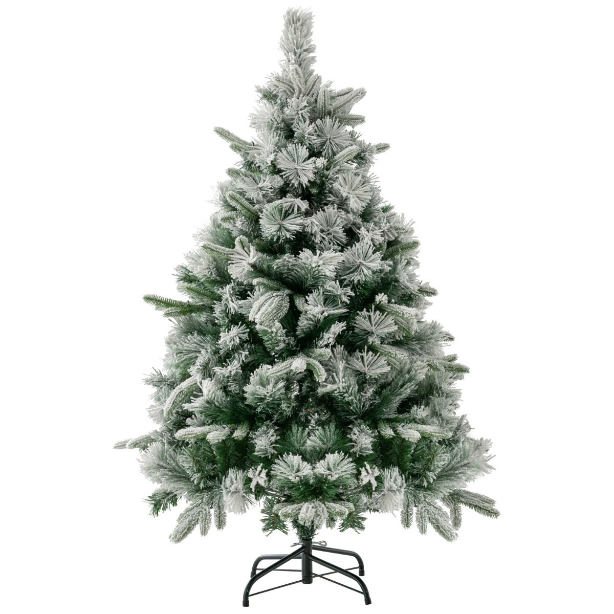 Coast Artificial Christmas Tree With Snow And Lights - 150 Warm White LED Lights - 136 cm de haut - Vert