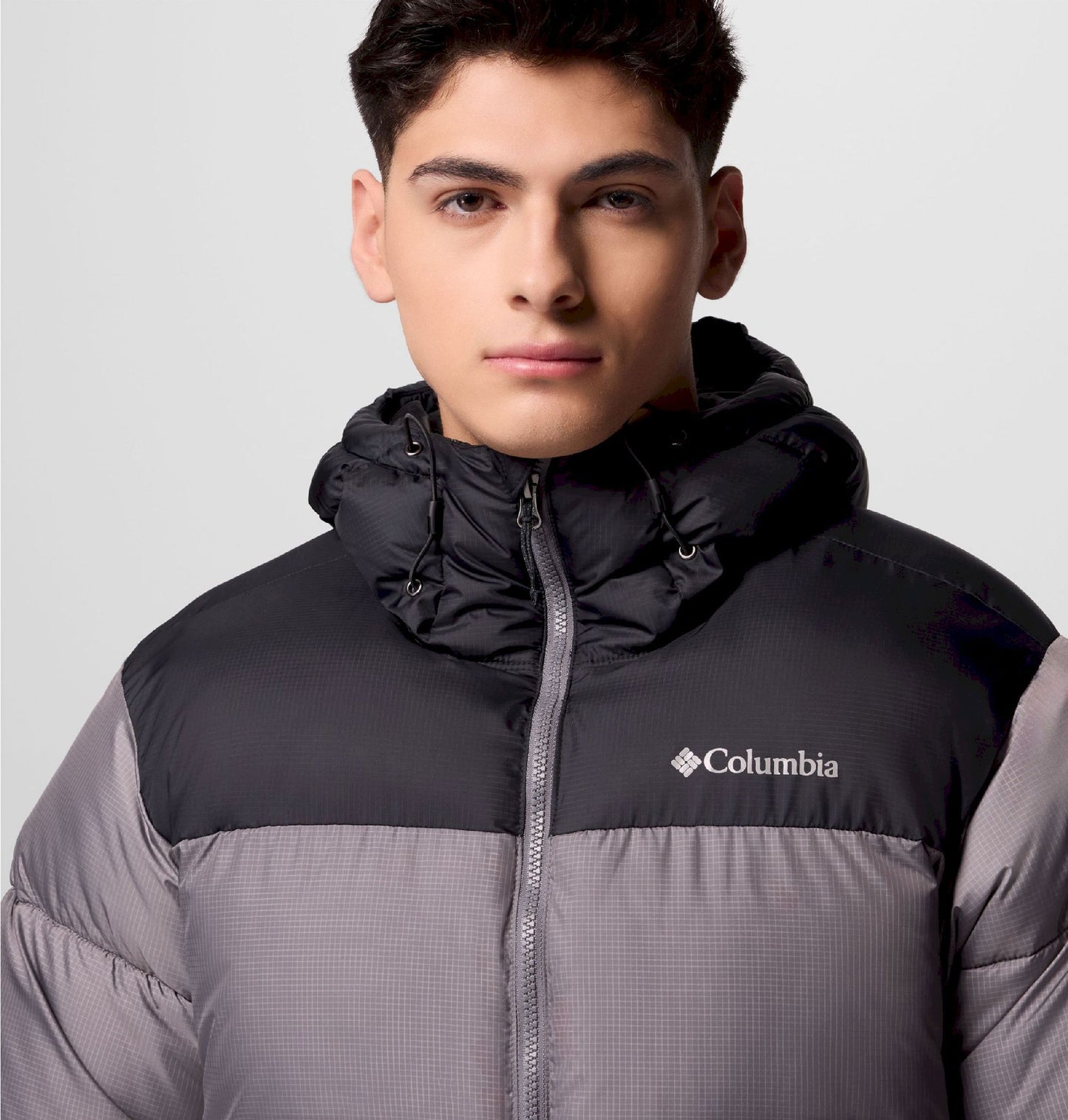 Veste d'hiver Columbia Hommes - Omni-Shield Puffect - Veste à capuche - XXL - Gris foncé