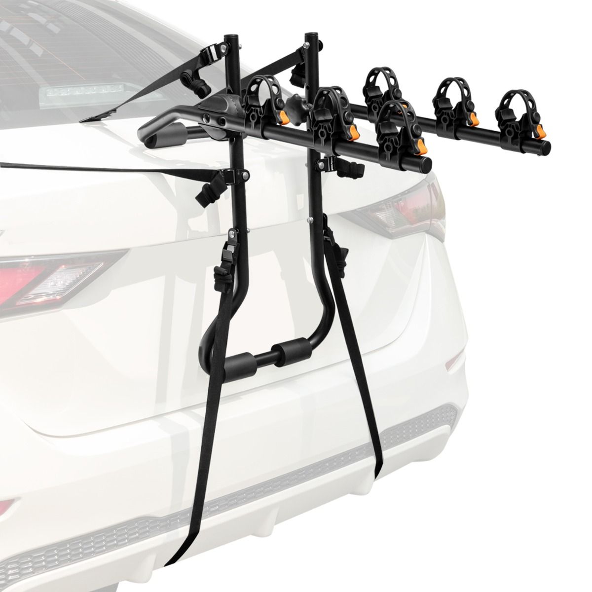 Coast Trunk Bike Carrier for 3 Bikes - Porte-vélos réglable sur le hayon 71 x 33 x 63 cm - Noir - Capacité de charge 45 kg