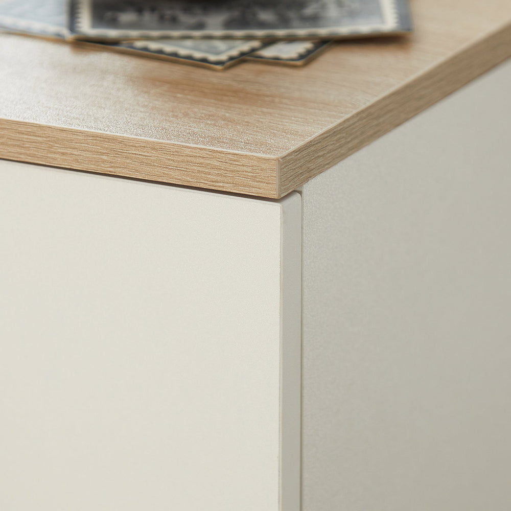 Table de chevet - SoBuy - 1 tiroir + espace ouvert - 20x35x60 - Blanc