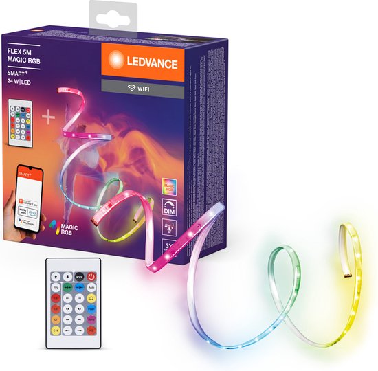 Bande LED LEDVANCE SMART+ WiFi FLEX 3M, blanche, 22 W, 500 lm
