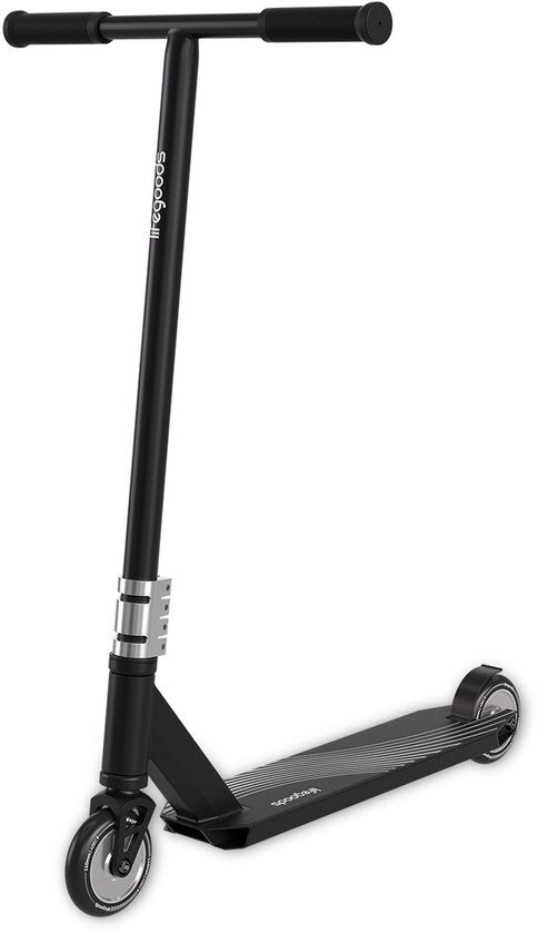 Trottinette - LifeGoods Stuntstep Pro X - T-bar - HIC - Garçons/Filles - 110mm - 100KG - Noir
