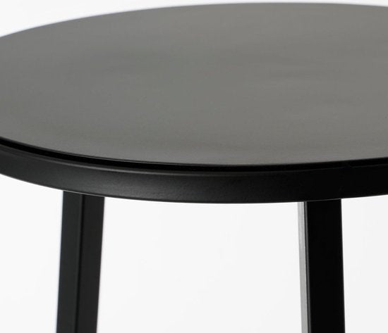 Mica Decorations Table à plantes - H120 x Ø35 cm - Métal - Noir