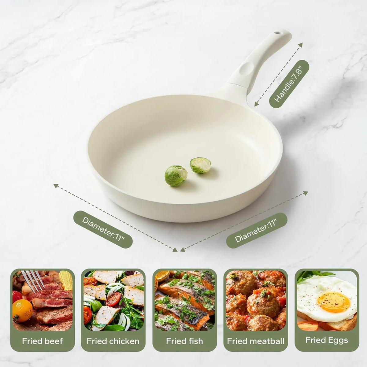 Poêle en céramique RedChef Starlight - 28 cm - Antiadhésive