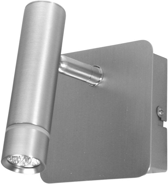 Applique murale Volari 4712ST : spot LED en acier offrant un éclairage adapté à la lecture, orientable et inclinable, Steinhauer, design moderne, 500 lumens