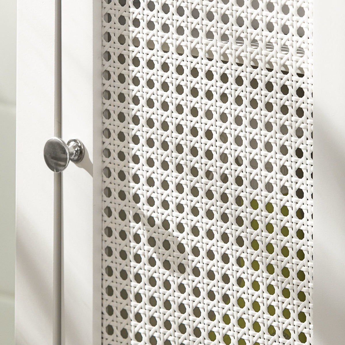 SoBuy Armoire de toilette - Armoire haute - 1 tiroir - 3 étagères - 35 x 32 x 161 cm - Blanc