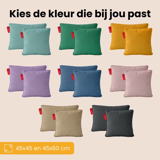 Auronic Heat Pillow - Tricoté - 45x45 - Sans fil - Rechargeable - Oreiller électrique - Infrarouge - Jaune